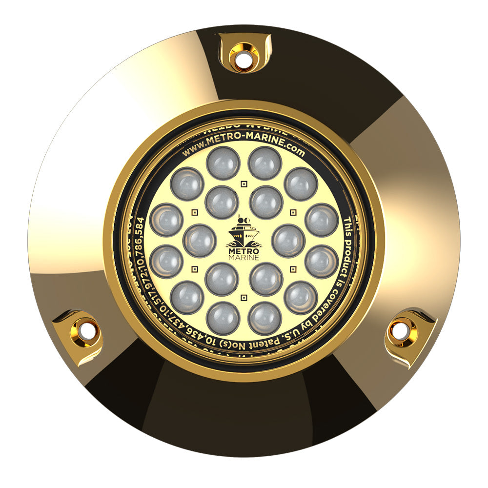 Metro Marine HighOutput Submersible Underwater Light wIntelligent Monochromatic LEDs Blue 45 Beam FBMR1B345