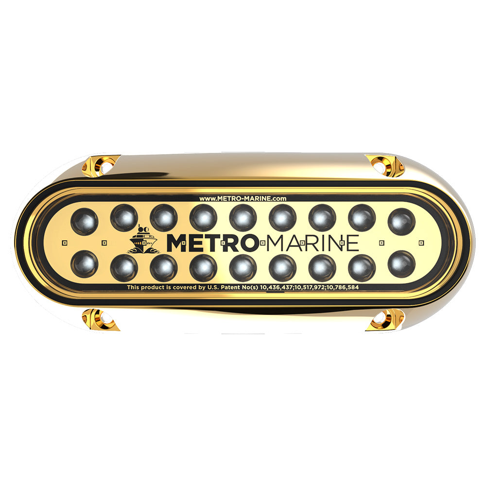 Metro Marine HighOutput Elongated Underwater Light wIntelligent Monochromatic LEDs Blue 45 Beam FBME1HB345