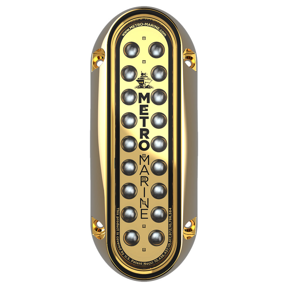 Metro Marine HighOutput Elongated Vertical Mount Light wIntelligent Monochromatic LEDs Blue 45 Beam FBME1VB345