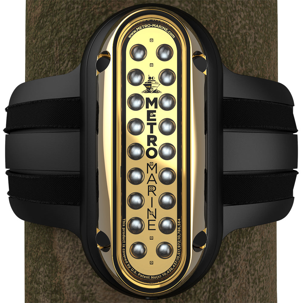 Metro Marine HighOutput Vertical Piling Mount Light wIntelligent Monochromatic LEDs Blue 45 Beam FPME1VB345