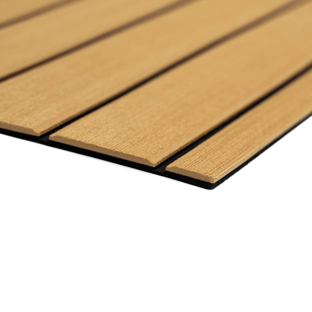 SeaDek 40 x 80 6mm Teak Full Sheet Brushed Texture CamelBlack 1016mm x 2032mm x 6mm 3227980105