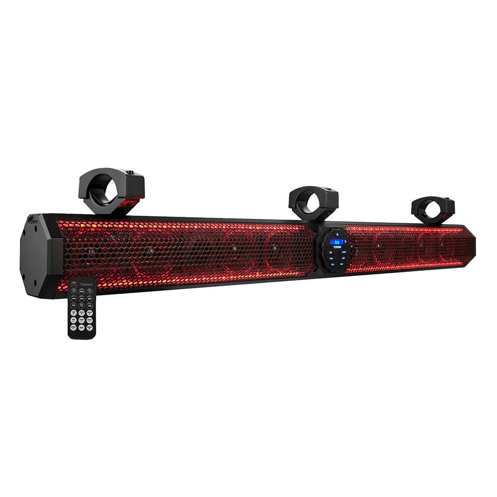 DS18 37 Marine Amplified Sound Bar wBluetooth 1200W w10 Speaker System RGB LED SB37BTXRGB