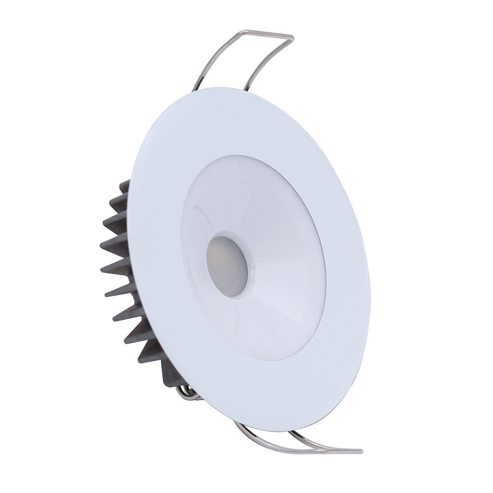 Lumitec Illusion Flush Mount LED Down Light White NonDimming White Housing 117123