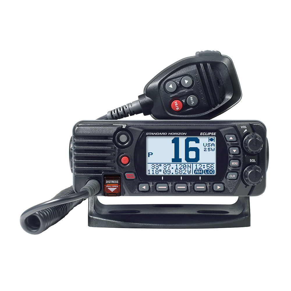 Standard Horizon GX1410GB Eclipse Series 25W Fixed Mount VHFGPS Black GX1410GB