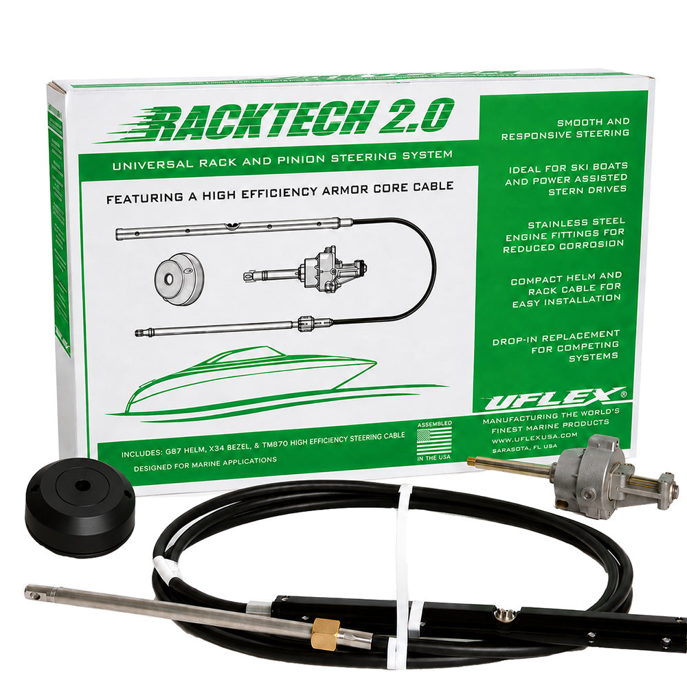 Uflex Racktech 20 High Efficiency Rack Pinion System Kit 15 Cable RACKTECH2015