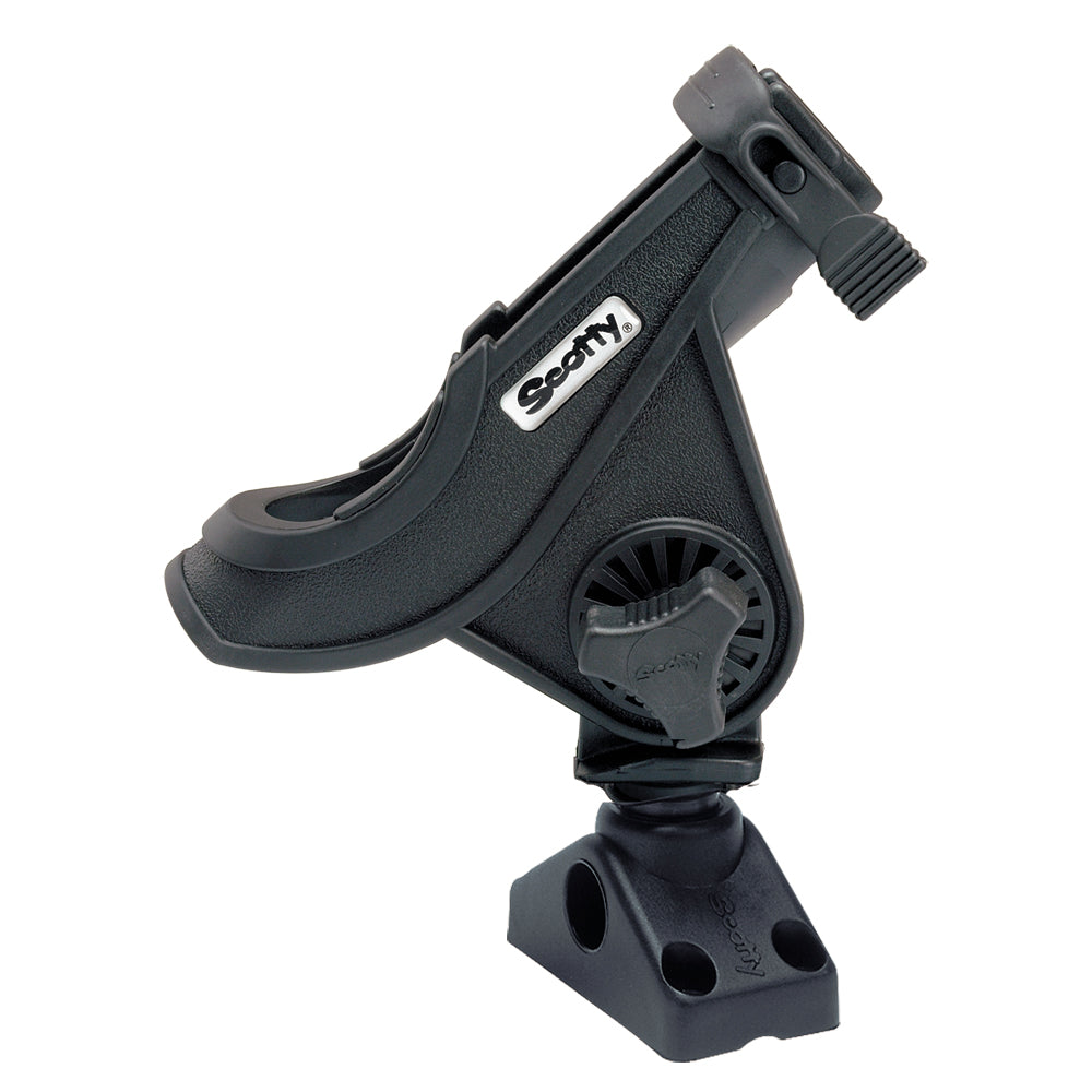Scotty 280 Bait CasterSpinning Rod Holder w241 DeckSide Mount Black 280BK