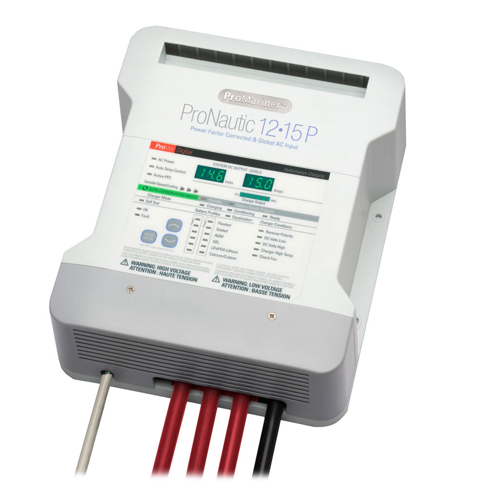 ProMariner ProNautic 1215P 15 Amp 3 Bank Battery Charger 63115