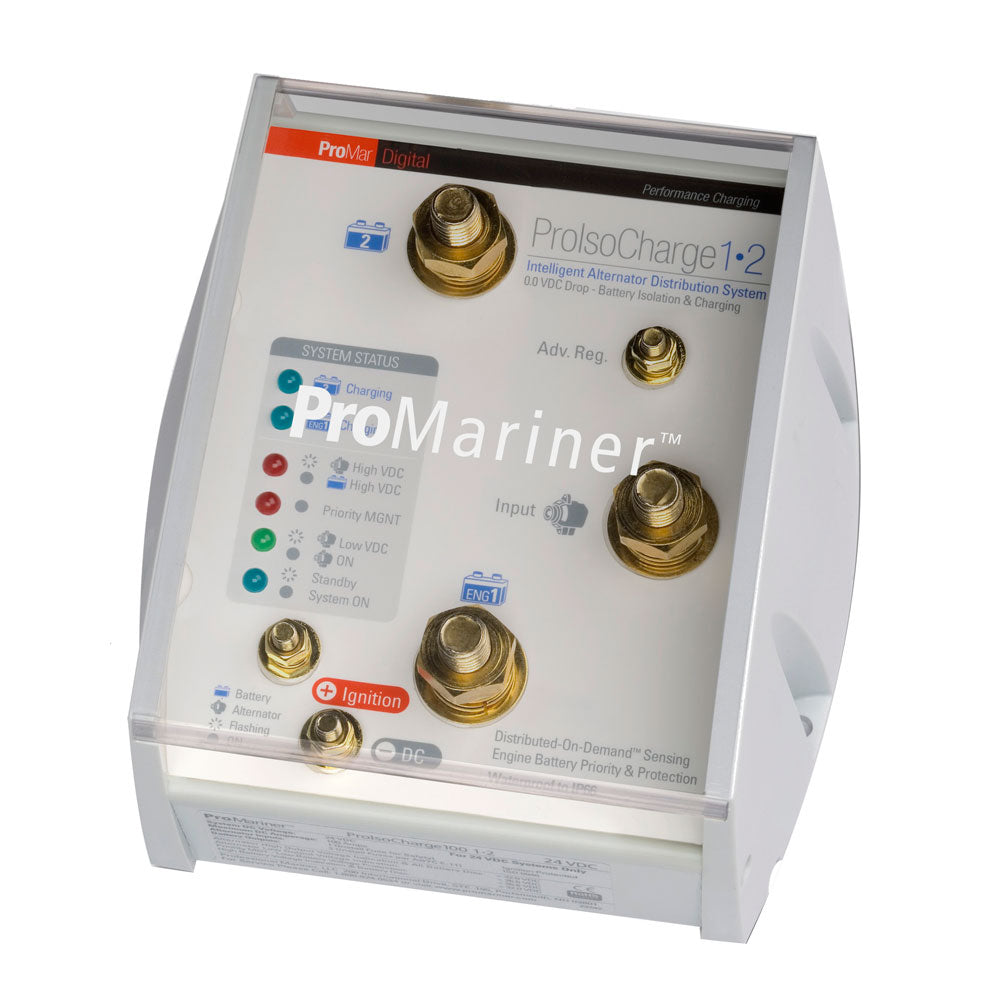 ProMariner ProIsoCharge Battery Isolator 120Amp 1Alt 2Bat 12V 23121