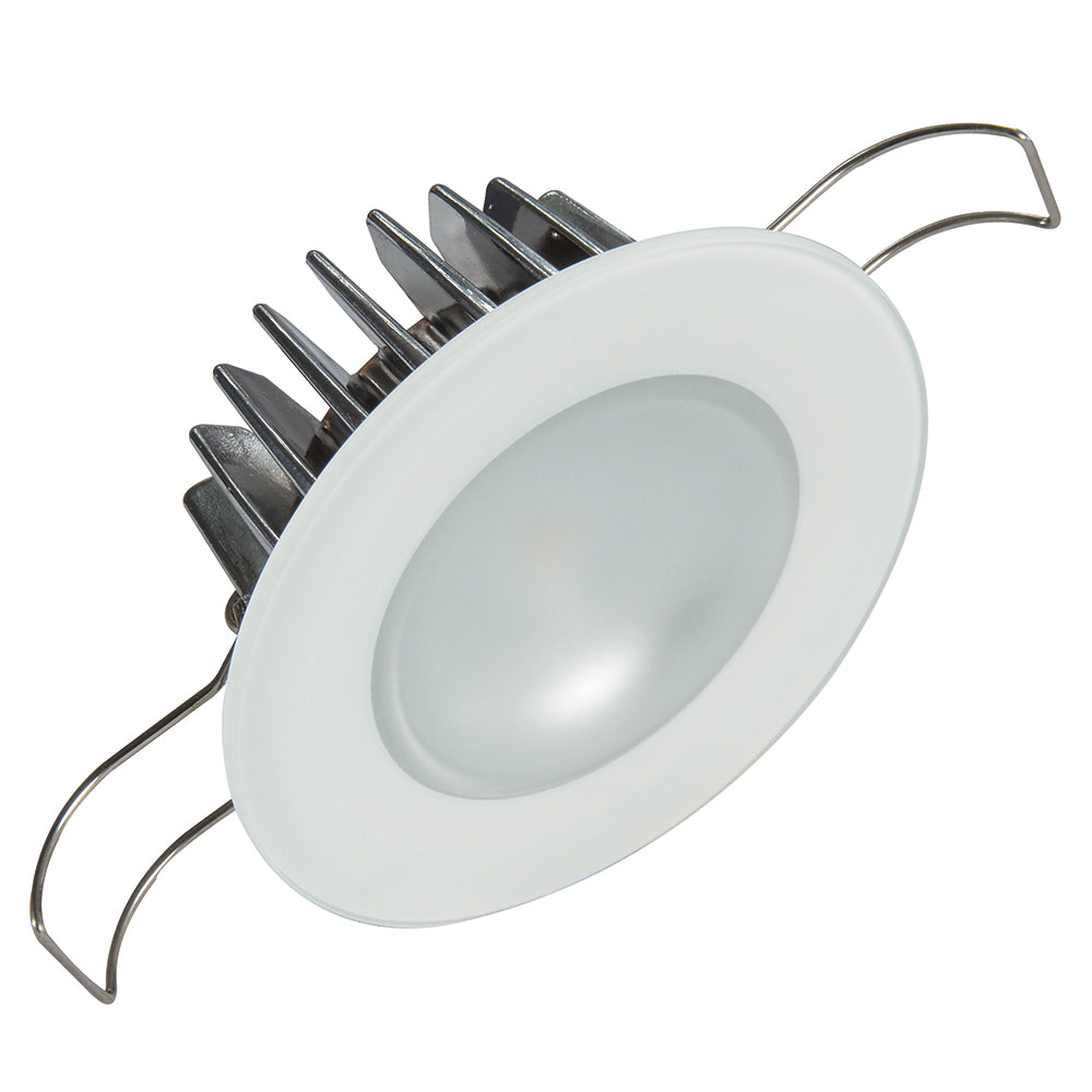 Lumitec Mirage Flush Mount Down Light Glass FinishNo Bezel Warm White Dimming 113199