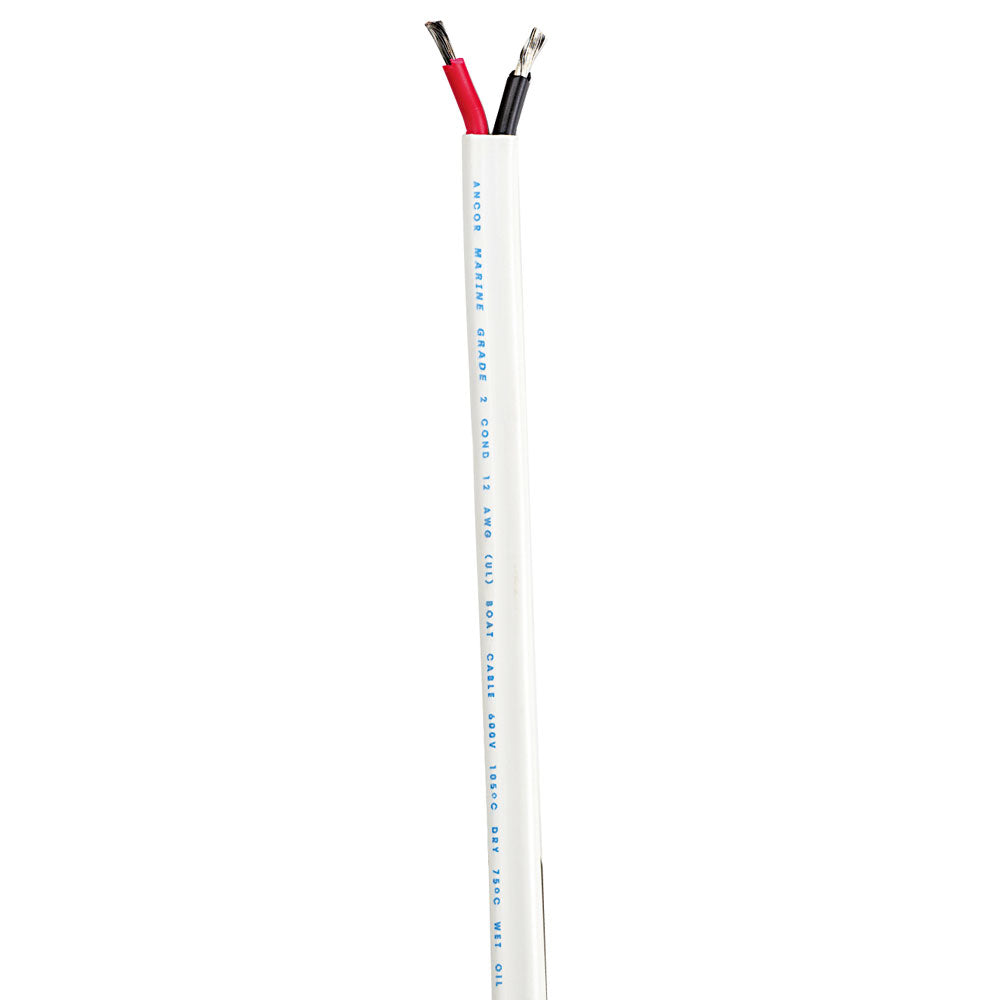 Ancor Standard Duplex Cable Flat 82 2x8mm RedBlack Sold By The Foot 1209FT