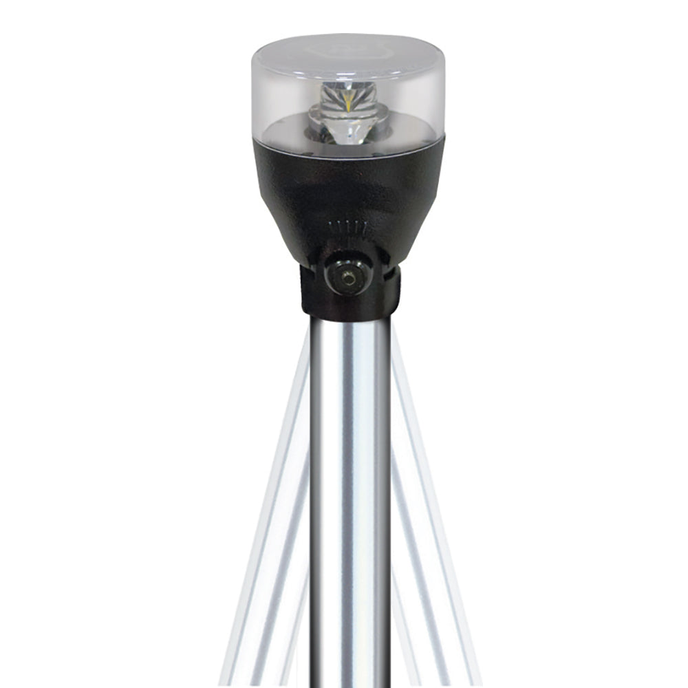 Attwood LED Articulating All Around Light 24 Pole 553024A7