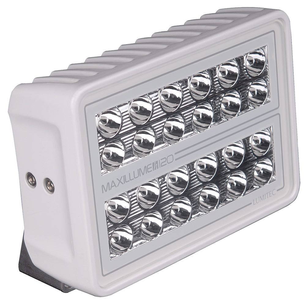 Lumitec Maxillume h120 Trunnion Mount Flood Light White Housing White Dimming 101346