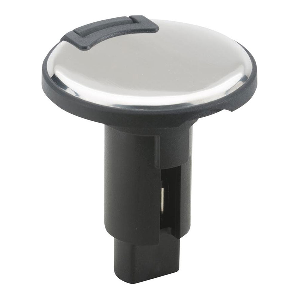 Attwood LightArmor PlugIn Base 3 Pin Stainless Steel Round 910R3PSB7