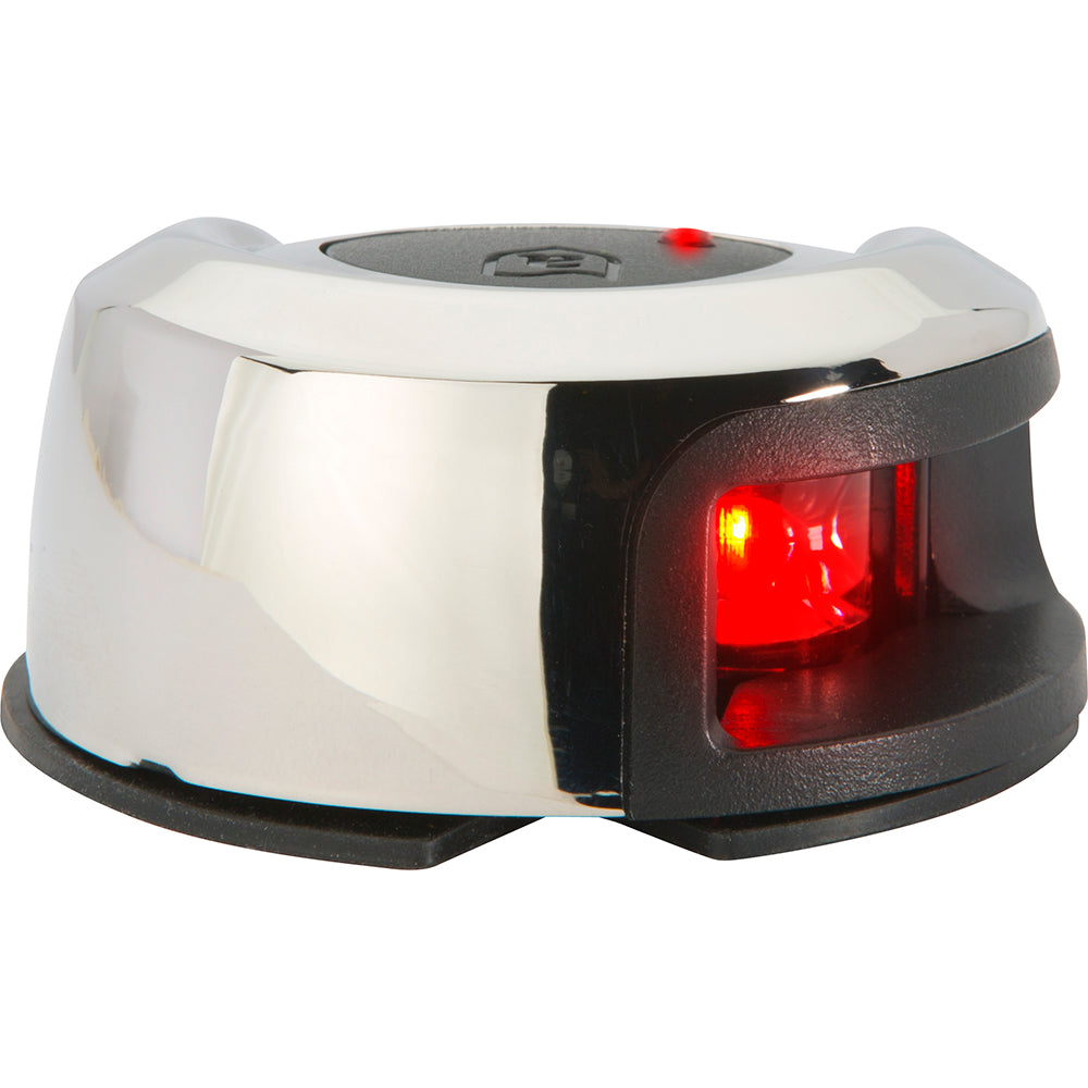 Attwood LightArmor Deck Mount Navigation Light Stainless Steel Port red 2NM NV2012SSR7