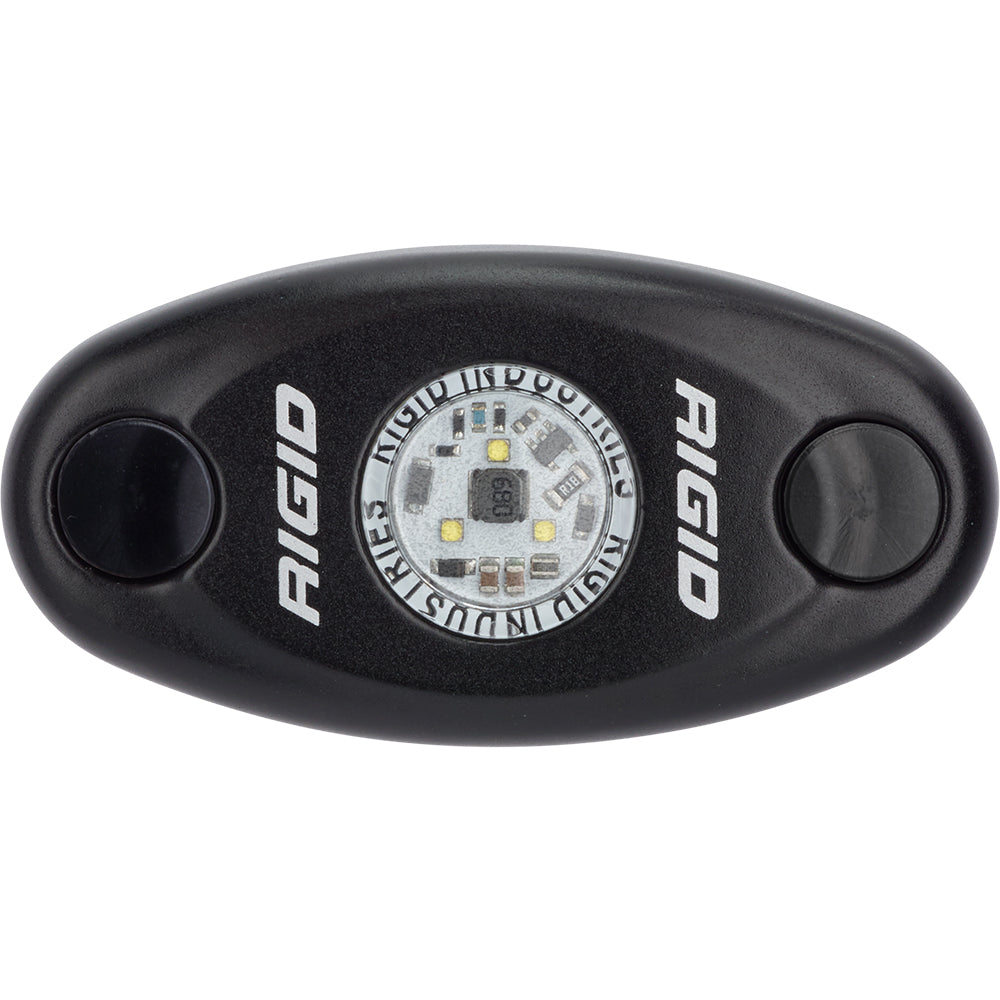 RIGID Industries ASeries Black Low Power LED Light Single Red 480043