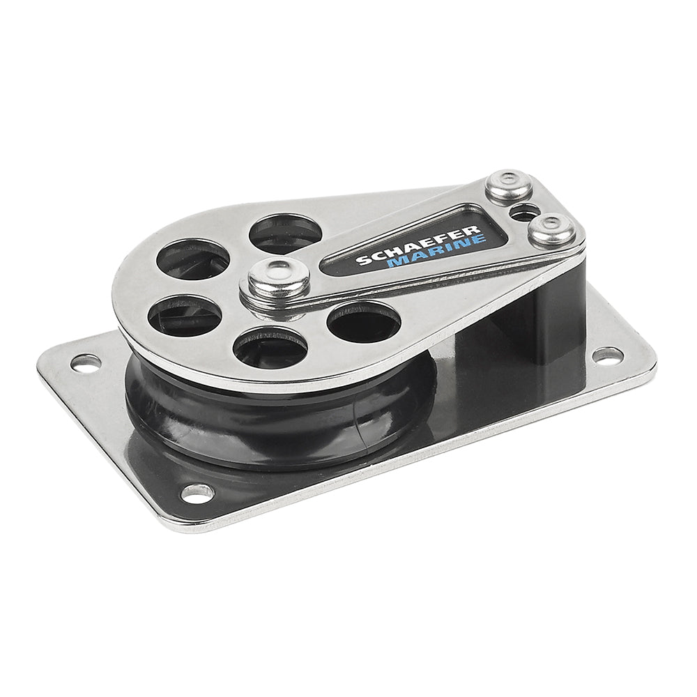 Schaefer Series 5 Flat Base Cheek Block Stainless Steel Cheeks 50511