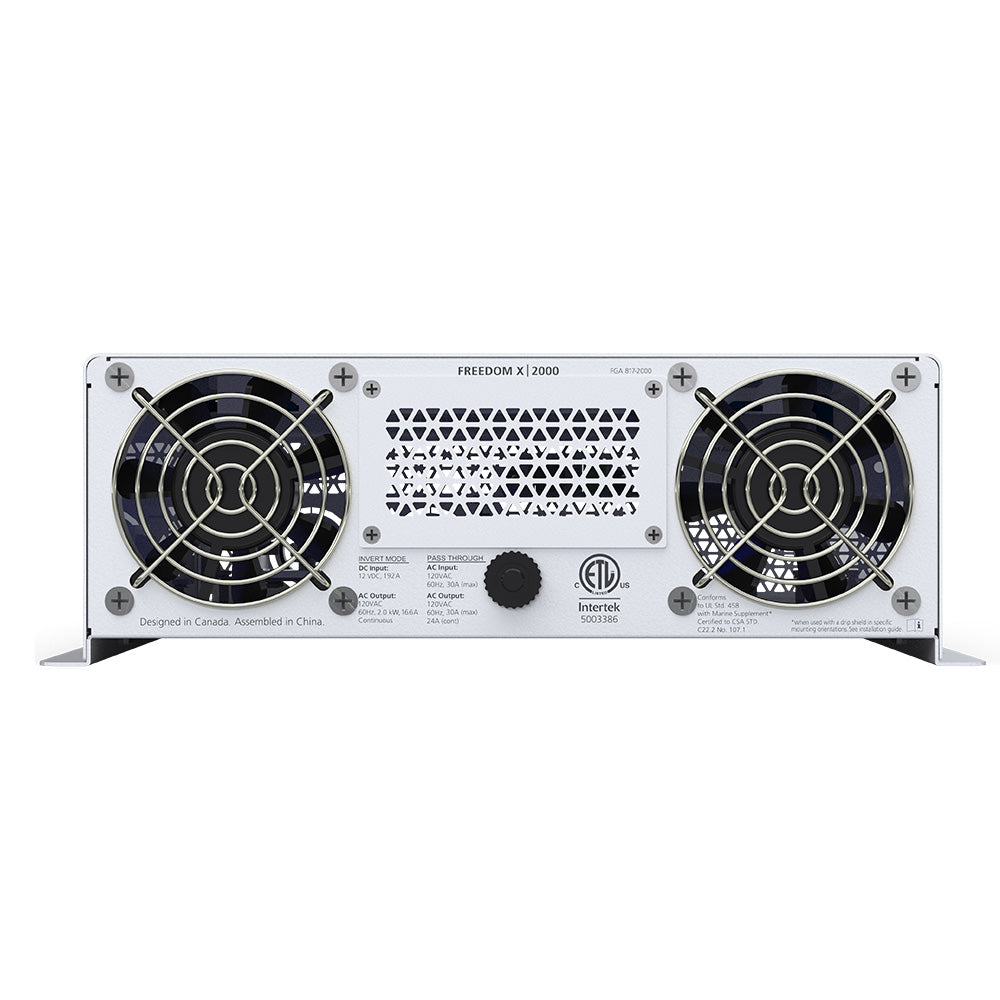 Xantrex Freedom X 2000 True Sine Wave Power Inverter 24VDC 120VAC 2000W 817200021