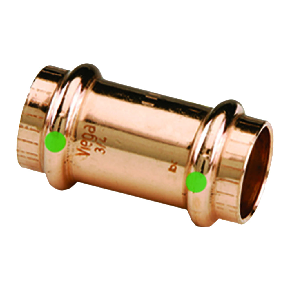 Viega ProPress 114 Copper Coupling wStop Double Press Connection Smart Connect Technology 78062