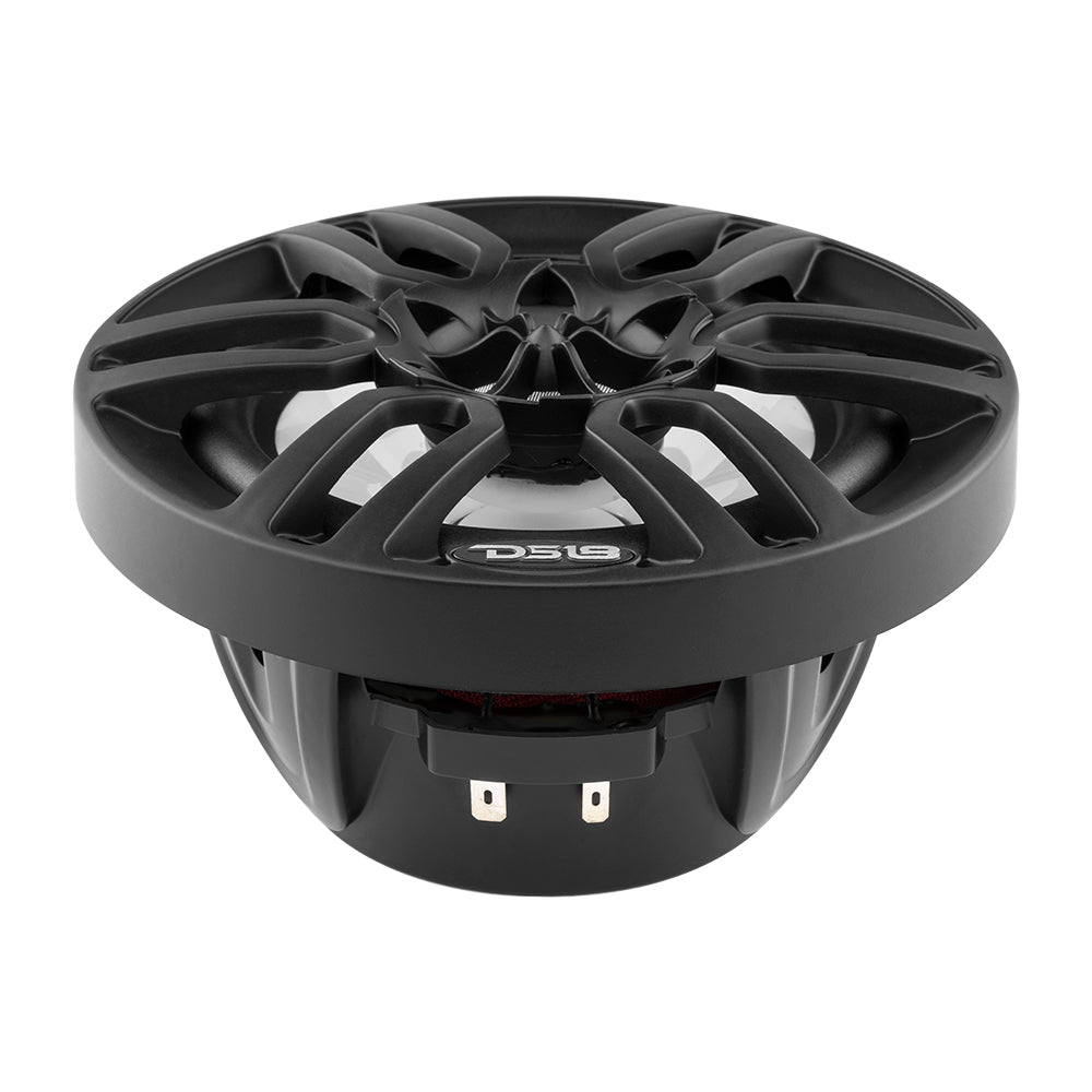 DS18 HYDRO 65 2Way Marine Speakers wRBG LED Lights 300W Matte Black NXL6BK