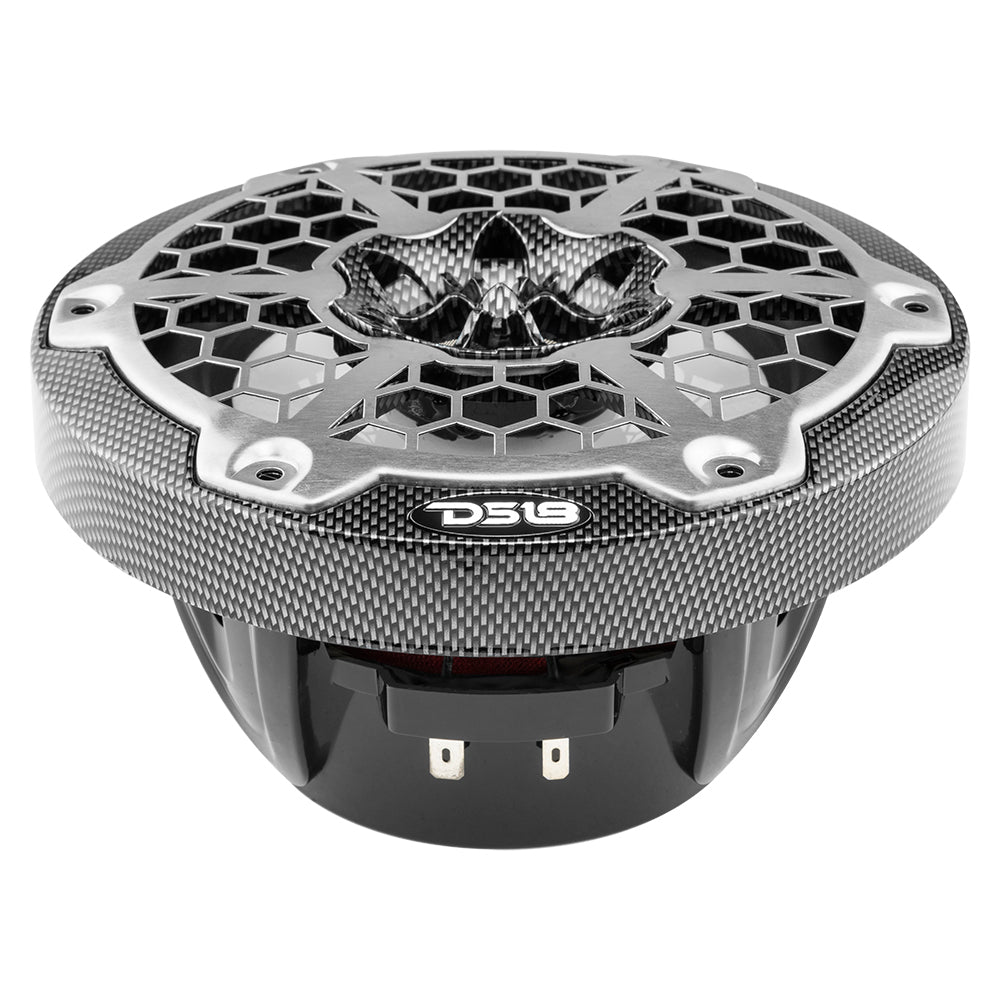 DS18 HYDRO 65 2Way Marine Speakers wRGB LED Lights 300W Black Carbon Fiber CF65