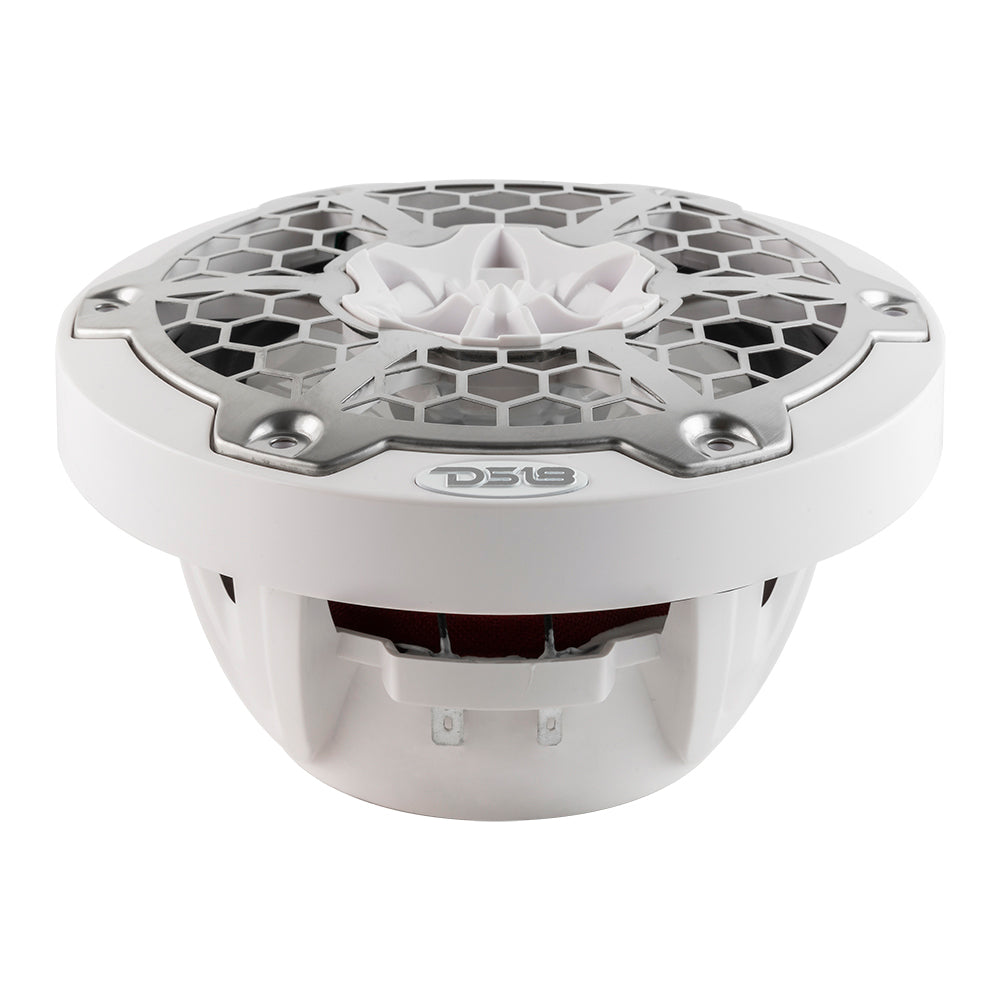 DS18 New Edition HYDRO 65 2Way Marine Speakers wRGB LED Lighting 300W White NXL6MWH