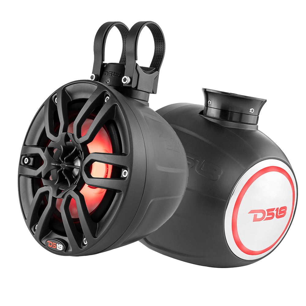 DS18 HYDRO 8 Compact Wakeboard Pod Tower wRGB Light 375W Black NXLPS8BK
