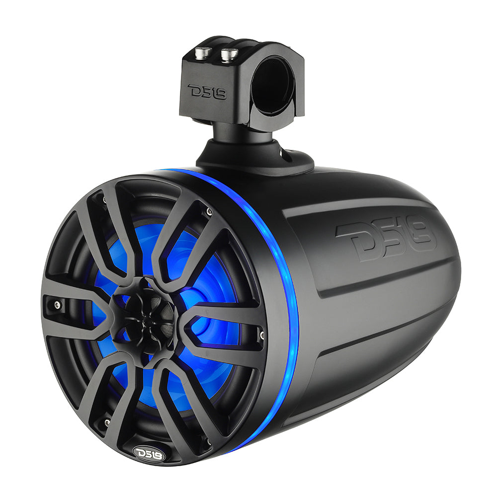 DS18 X Series HYDRO 8 Wakeboard Pod Tower Speaker wRGB LED Light 375W Matte Black NXLX8TPBK