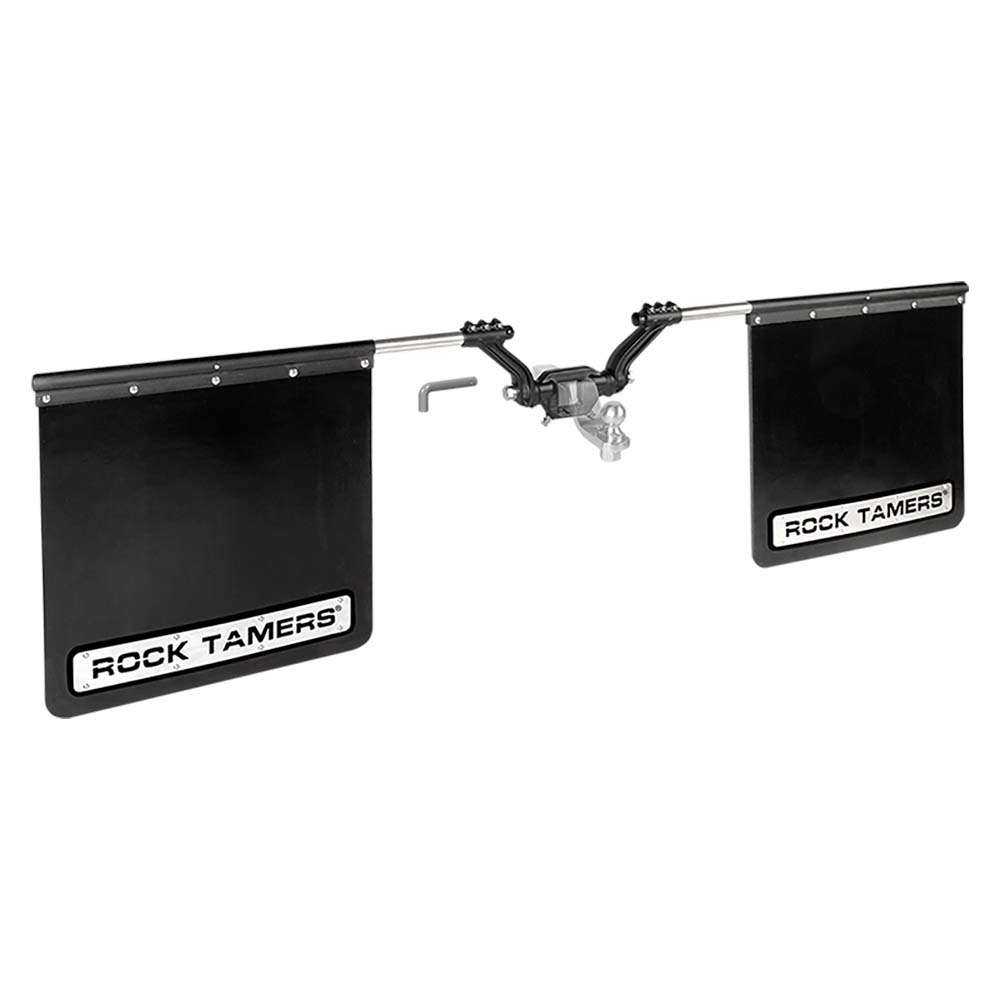 ROCK TAMERS 3 Hub Mudflap System Matte BlackStainless 00112
