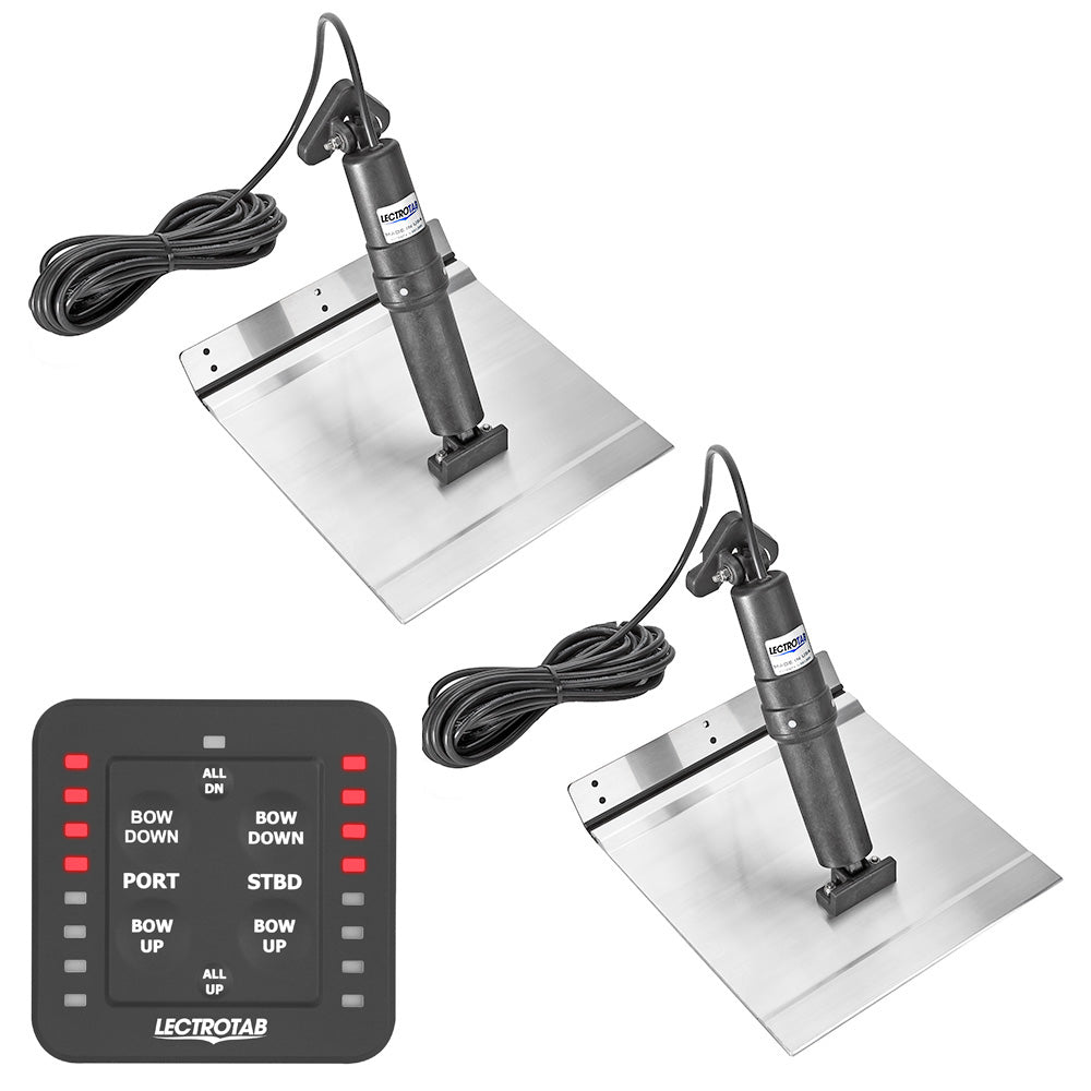 Lectrotab XKA Aluminum Alloy Trim Tab Kit wOneTouch Control 12 x 18 XKASL12X18A