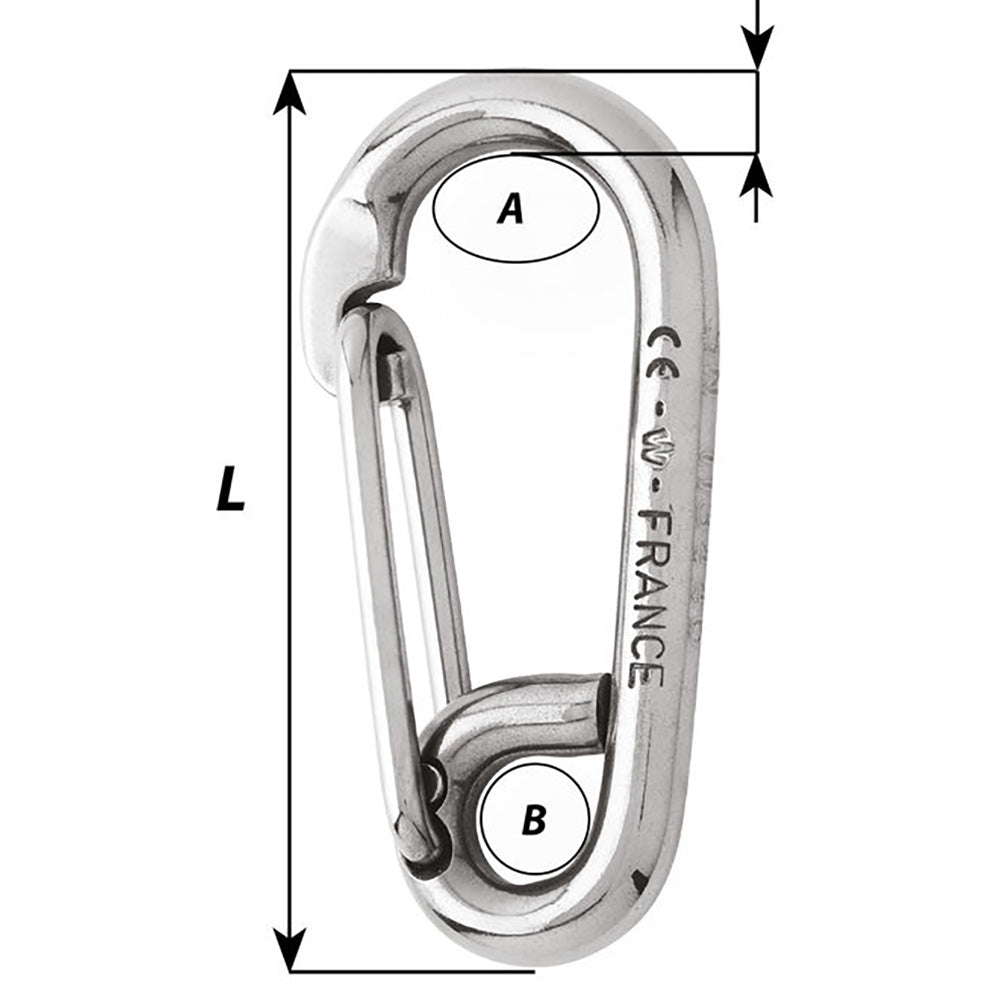Wichard Symmetric Carbin Hook 120mm Length 1532 02317