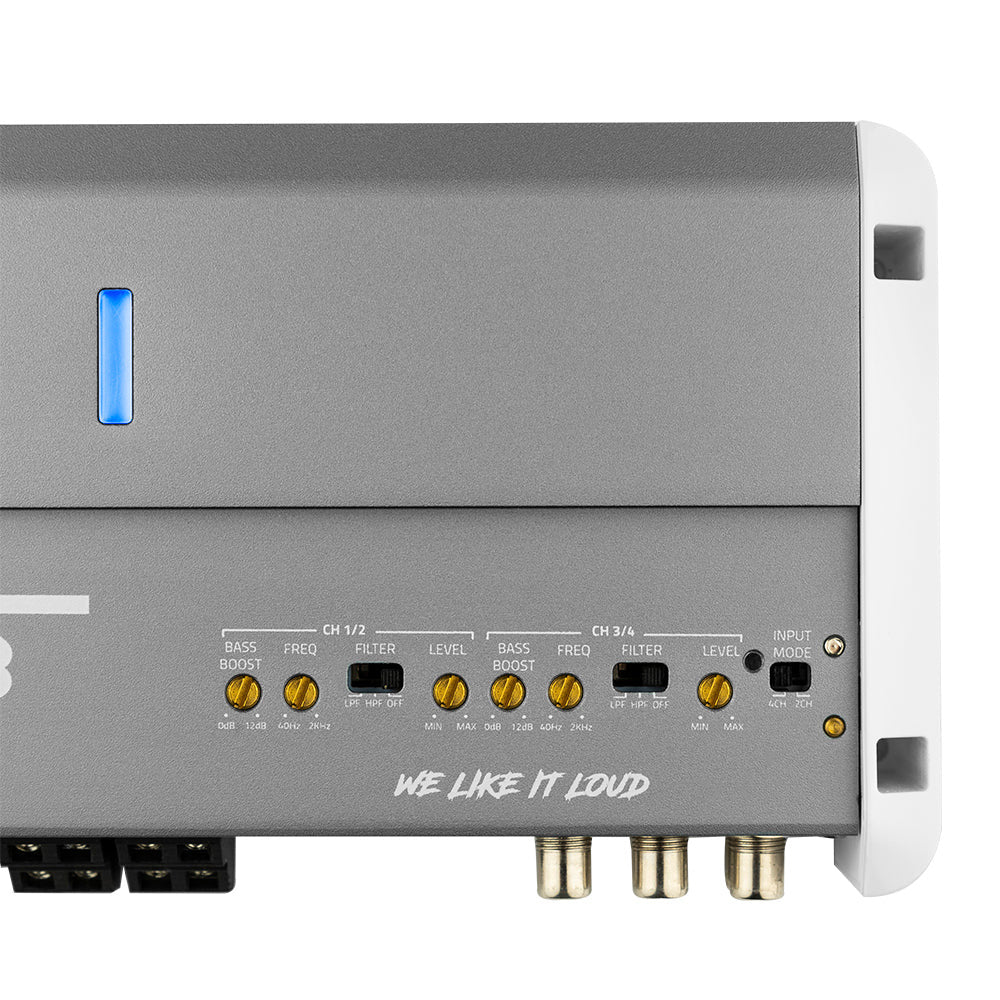 DS18 NXLM4 Full Range 4 Channel IPX5 Marine Grade Amplifier 150 x 4W 4Ohm NXLM4