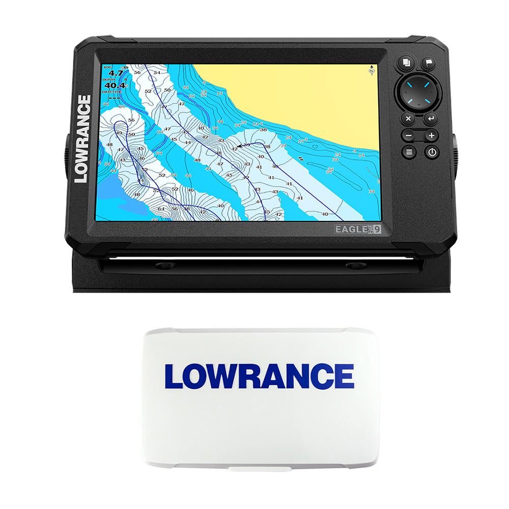 Lowrance Eagle Eye 9 Live wTM Transducer  CMAP Inland Charts  Suncover 00016659001