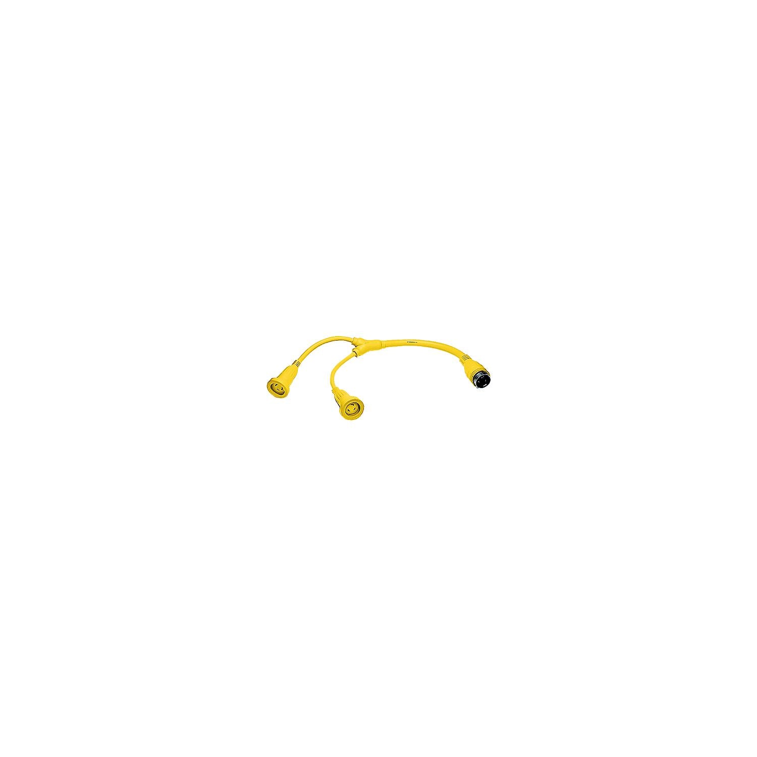 Hubbell Yellow "Y" Female to Male Adapter