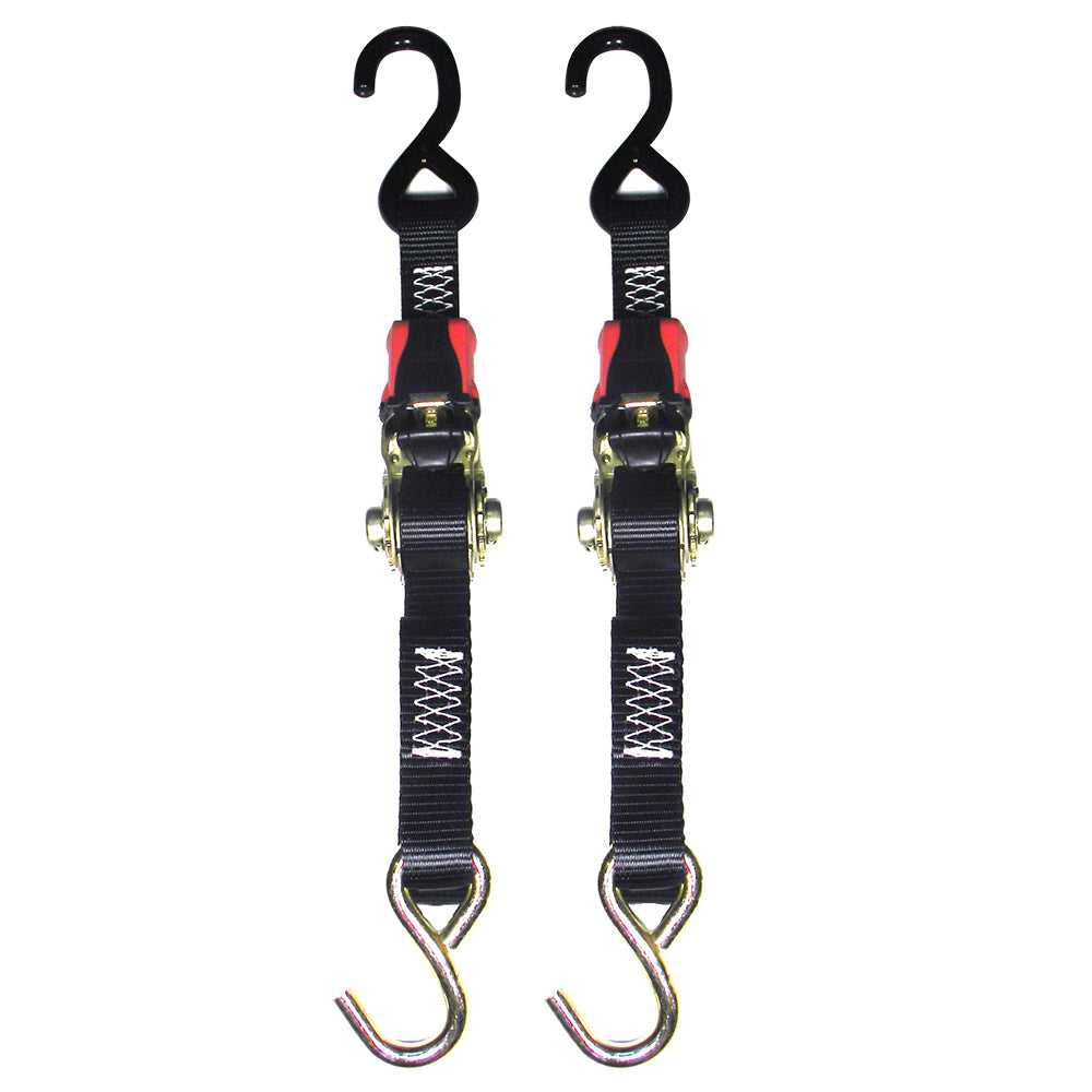 Rod Saver Rubber Ratchet TieDown  1 x 6  Pair RTD6