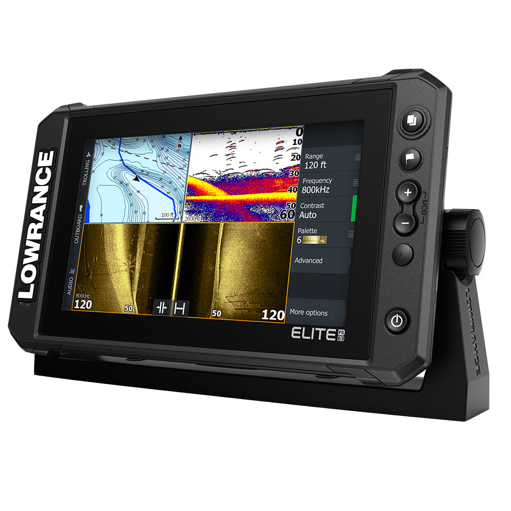 Lowrance Elite FS 9 ChartplotterFishfinder wActive Imaging 3in1 Transom Mount Transducer 00015692001