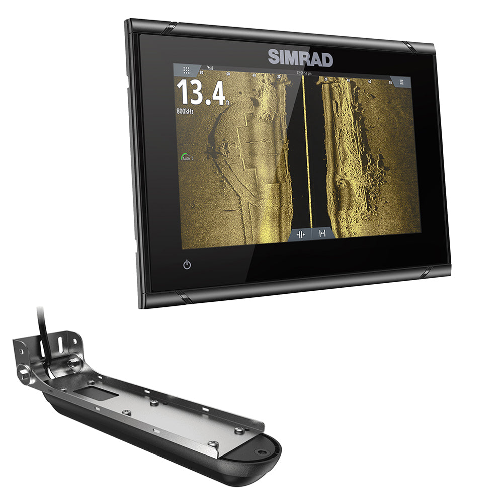 Simrad GO7 XSR ChartplotterFishfinder wActive Imaging 3in1 Transom Mount Transducer  CMAP Discover Chart 00014838002